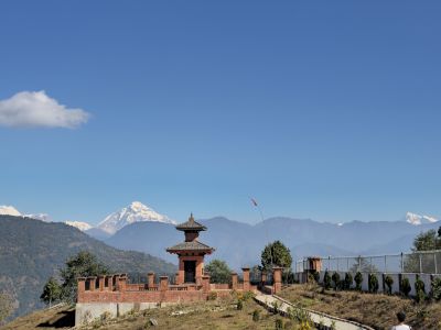 J18-09 Vue du parc sur le Daulaghiri