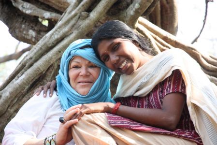 Calicut - Marie et Kavita dans un arbre magnifique