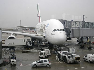 Notre avion (A380) pour aller en Inde