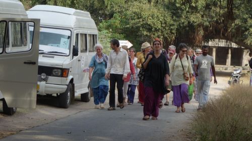 Gingee Fort - Retour aux bus des caravaniers