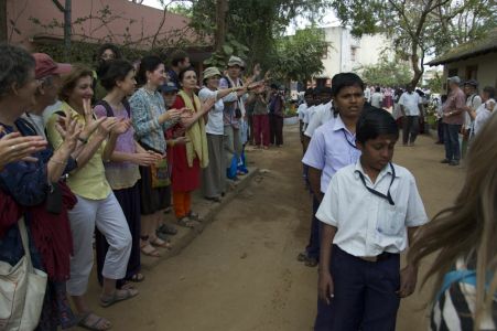 Ecole 'Jawadhu tribal school' - Une arrivée en fanfare