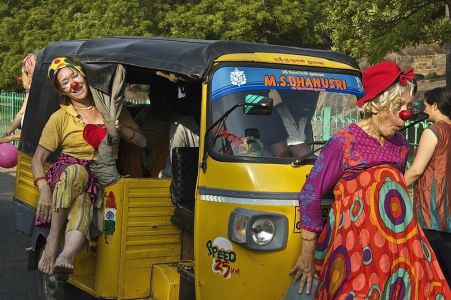 Les clowns animent la rue