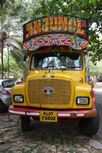 Concert à l'Alliance Française de Trivandrum - Le formidable camion indien...