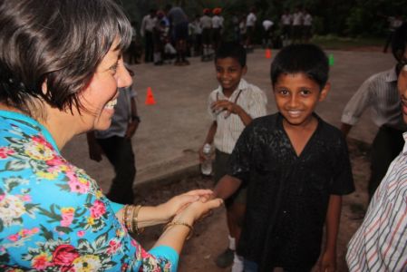 Calicut - Mirelle à la rencontre des enfants