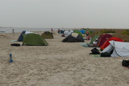 Le campement sur Kati