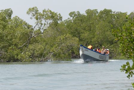 Arrivée en pirogue